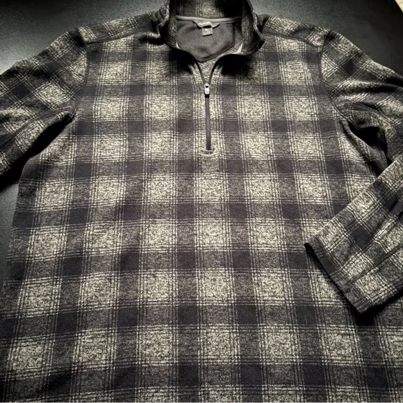 Eddie Bauer Sweater Men‎ TXL Pullover Fleece quarter zip casual warm collared - Picture 1 of 8